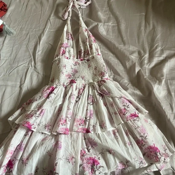 loveshackfancy deanna cotton floral halter dress